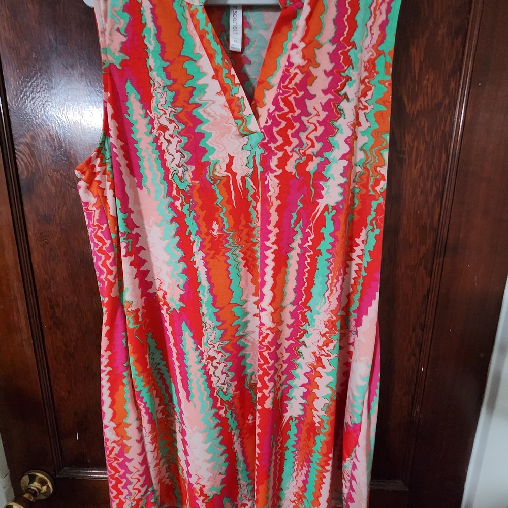 Vibrant Multicolor Sleeveless Dress